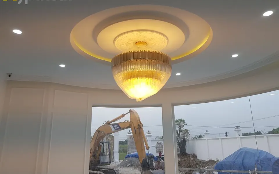 Biệt thự lắp đặt chiếu sáng và công tắc thông minh