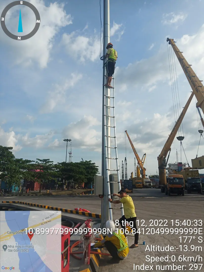 Lắp camera khu cầu tàu — Cảng Đồng Nai