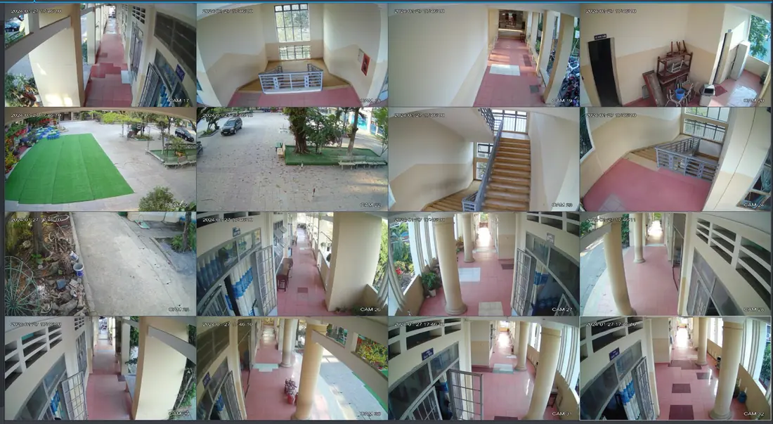 Kiểm tra hình ảnh camera định kỳ — Tòa nhà D2D