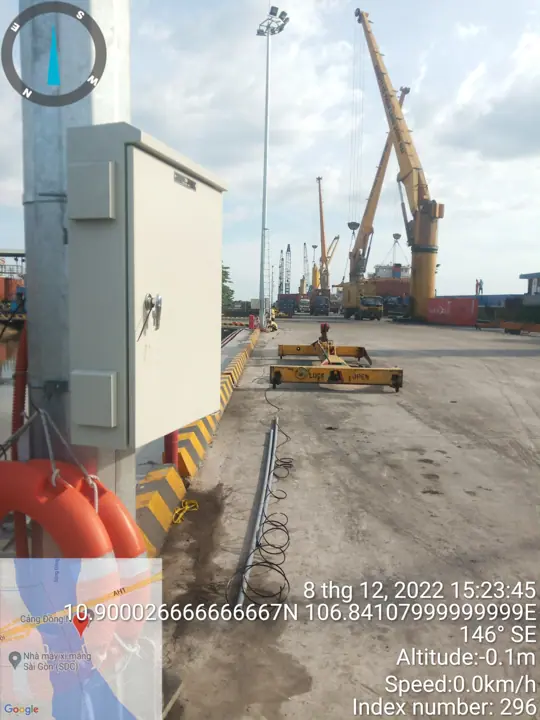 Hệ thống camera giám sát cầu tàu & bãi container – Cảng Đồng Nai