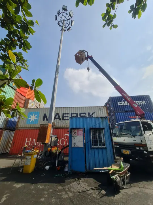 Hệ thống camera giám sát cầu tàu & bãi container – Cảng Đồng Nai