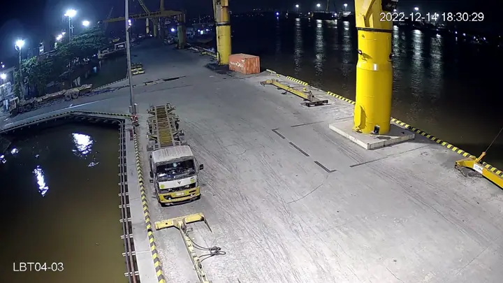 Hệ thống camera giám sát cầu tàu & bãi container – Cảng Đồng Nai