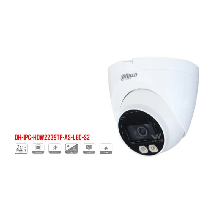 Camera IP Dahua Full-Color DH-IPC-HFW2239TP-AS-LED-S2
