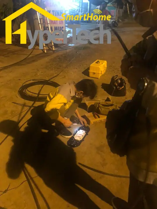 Thi công kéo & hàn nối cáp quang